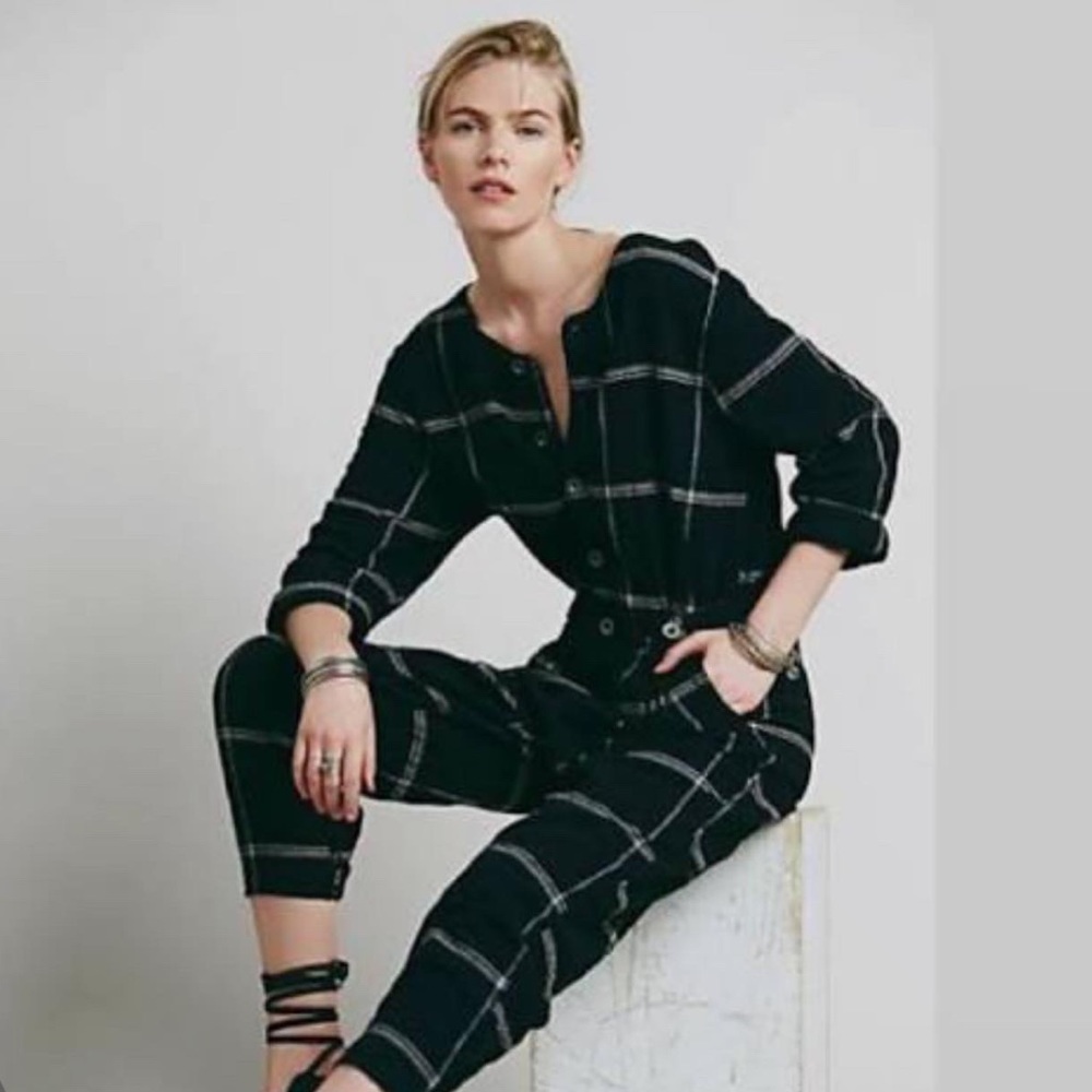 ✖️SOLD✖️✨Free People✨ RARE Plaid Jumpsuit